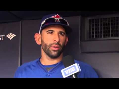 Video: Toronto Blue Jays Jose Bautista loves the baseball fans at Yankee Stadium