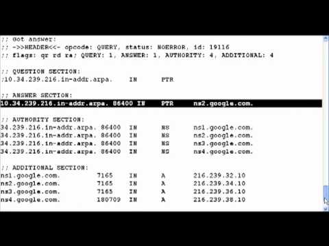 how to perform reverse dns lookup