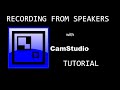 How to Record Audio from Speakers Using CamStudio