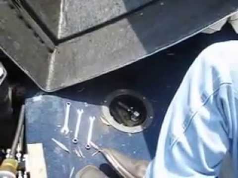 how to drain boat gas tank