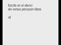 Escrits en el silenci