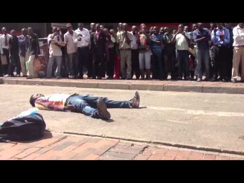 Tinashe Makura in First Street Harare