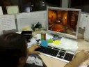 Quaking at work while boss is ill.