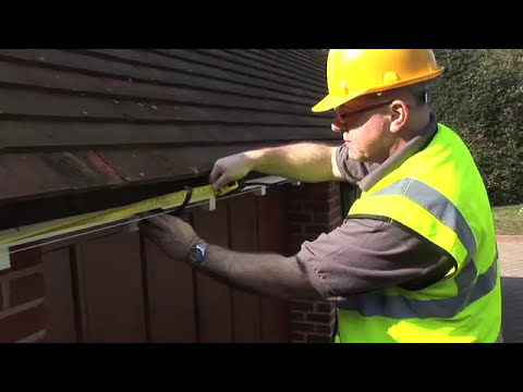 how to fit plastic guttering