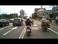 Ninja Passed by Girl on Scooter