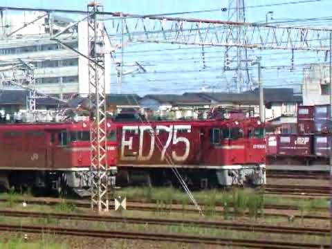 ED75貨物列車×2＠岩沼駅