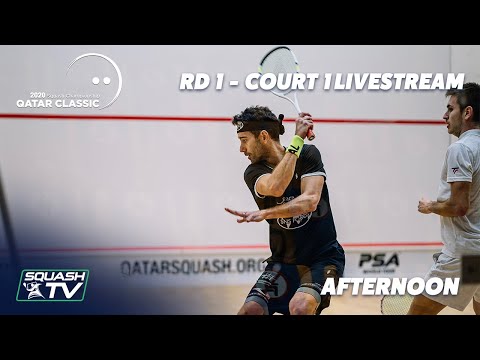 Squash: Qatar Classic 2020 Rd 1 - Court 1 Livestream - Afternoon