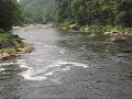 Panoramic view of Ohiopyle Falls and the Youghiogheny River in Pennsylvania