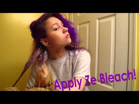 how to dye hair a bright purple