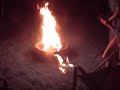 Backyard fire pit fun