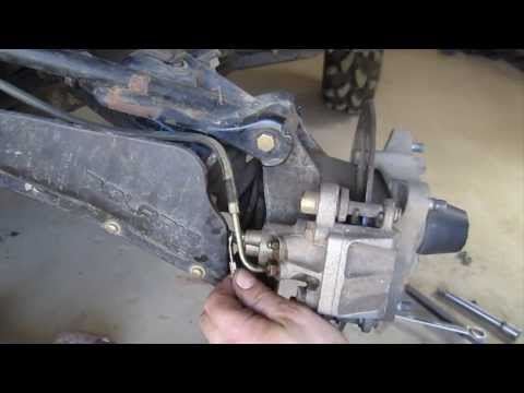 how to bleed front brakes on a quad