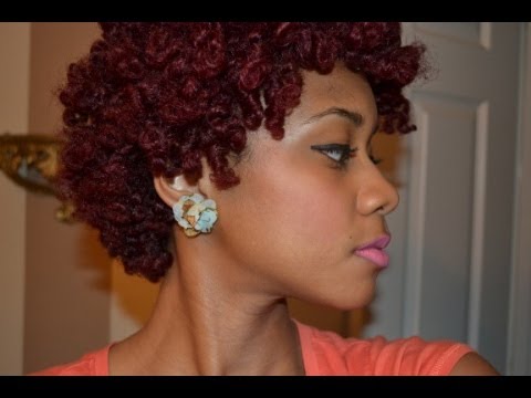 how to dye natural hair red