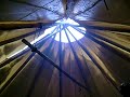 Inside the Tipi in Beito