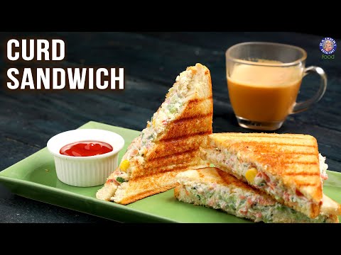 How To Make Sandwich With Curd | Easy Dahi Sandwich Recipes | Curd Sandwich | Quick Breakfast/Snack