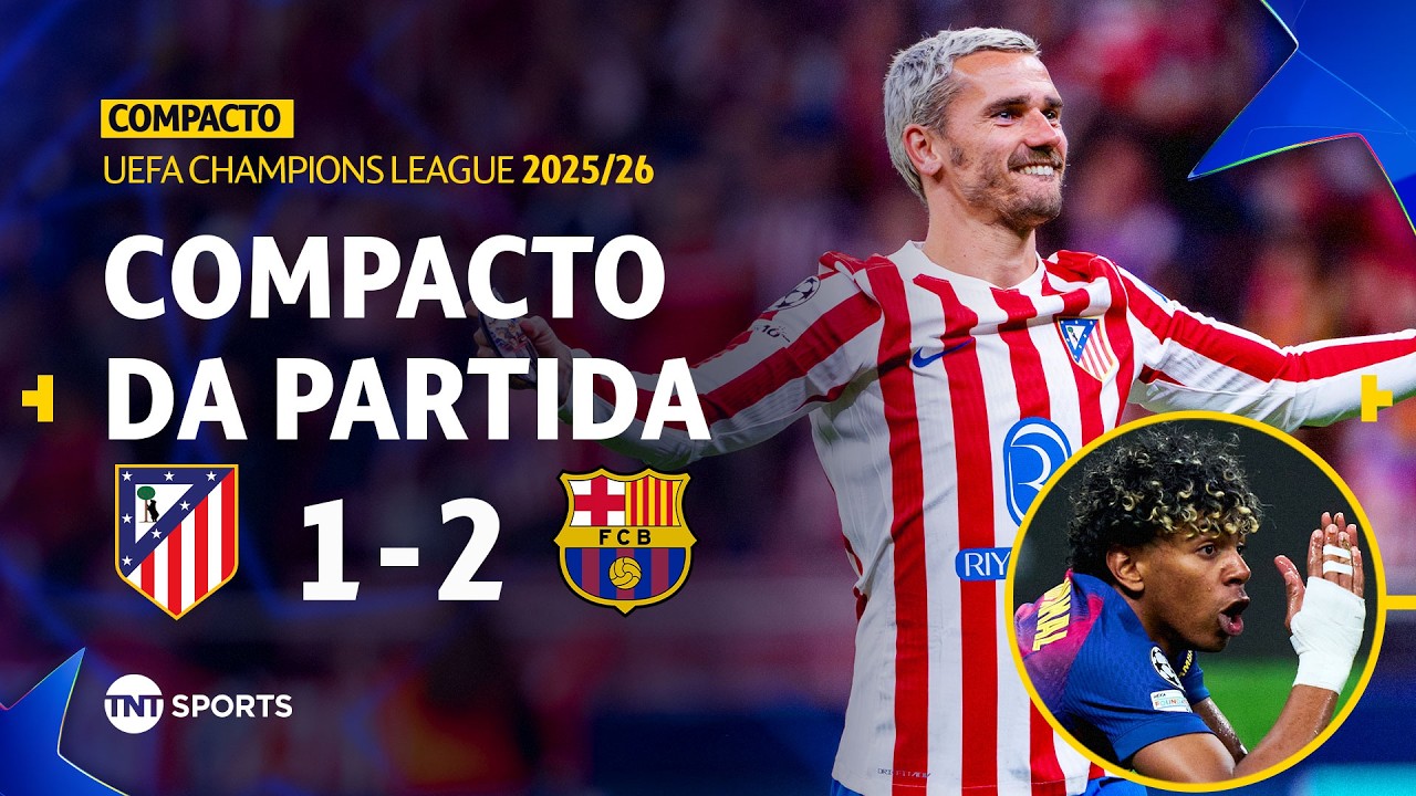 Atlético De Madrid 1X2 Barcelona | Compacto Da Partida | Quartas - Volta | Champions League 2025/26