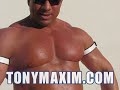 270 lb. Giant Bodybuilder Tony Maxim Flexing in West Hollywood