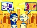 animation by devin clark... based on a comic called 'weird war' by rob corradetti of mixel pixel.  the original comic was in part a tribute to weird war the band.  

song = mixel pixel 
