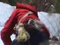 Bayard Russell Jr. Ice Climbing Cathedral Ledge, NH