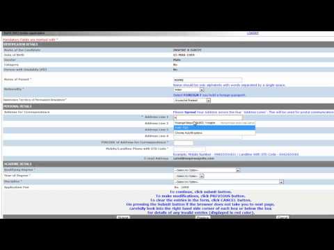 how to fill nts application form