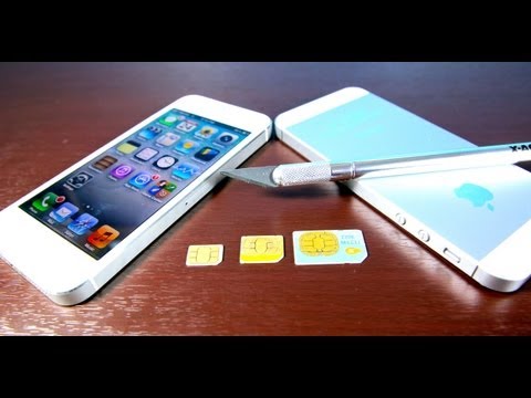 how to fit iphone 5 sim in iphone 4