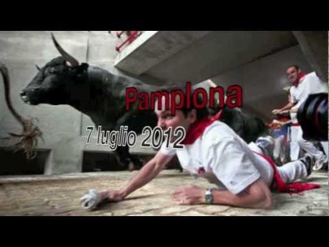 La corsa dei tori a Pamplona