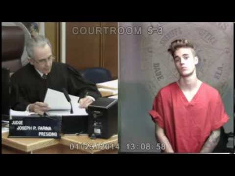 Justin Bieber in court