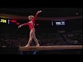 Shawn Johnson on Balance Beam at 2008 Tyson American Cup