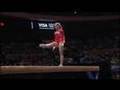 Shawn Johnson on Balance Beam at 2008 Tyson American Cup