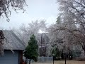 Ice Storm Powerline With Explosion