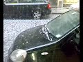grandinata paurosa in pieno centro a torino