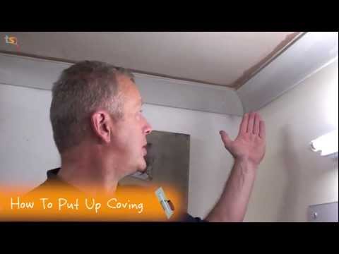 how to fit polystyrene coving