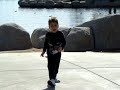 Justin practicing dance moves for a school holiday show! The kids got moves!