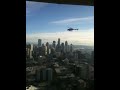 Santa fly by