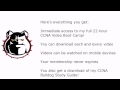 Click here to watch this video How You'll Get Your CCNA With My Video Boot Camp! (With Coupon Code!)