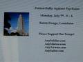 Gov. Bobby Jindal-Protest Rally July 7, 2008