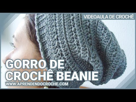 GORRO - Super tendência outono/inverno 2014! O queridinho dos famosos! Fique na moda você também! Acesse nosso site e assista mais vídeo aulas de croche e receitas d...