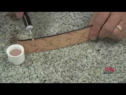 how to dye edge of leather