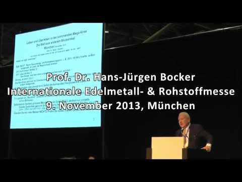 Prof - Prof. Dr. Hans-Jürgen Bocker auf der Edelmetallmesse 2013 mit dem Vortrag