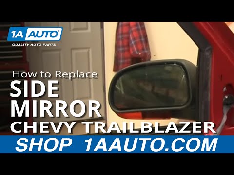 How Install Repair Replace Broken Side Rear View Mirror Chevy Trailblazer 02-09 1AAuto.com