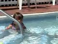 Julia swimming without floaties Julia swimming without floaties