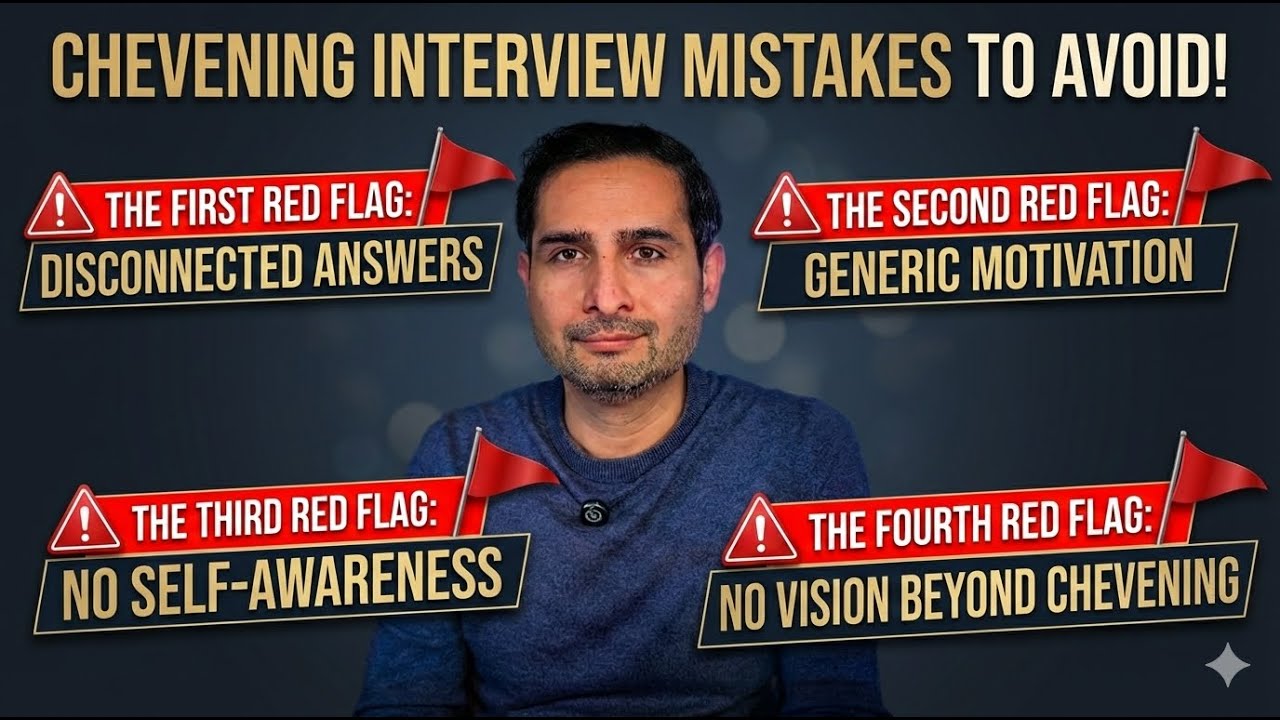 Chevening Interview Red Flags | How you fail in the first 5 minutes