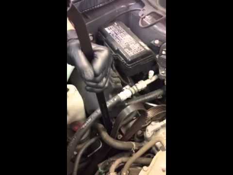 how to change a serpentine belt on a honda odyssey