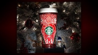 Drawing on my Starbucks Red Cup - Christmas Edition