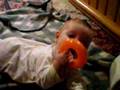 Elliot loves plastic donuts