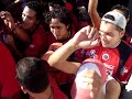 Entrada de la banda del tibu vs santos