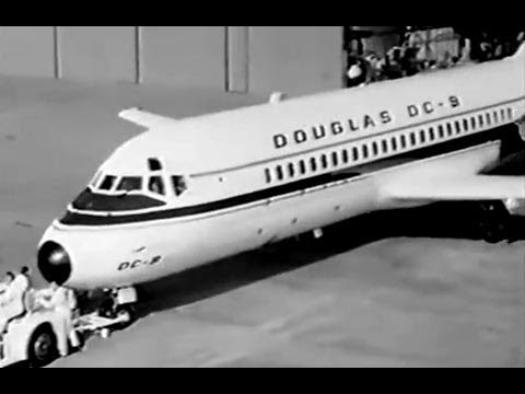 dc9 - Brief, but cool & rare footage of the very first 'Baby Nine