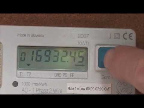 how to read electric meter