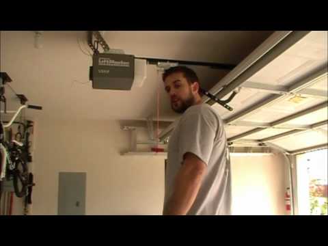 how to zip tie garage door