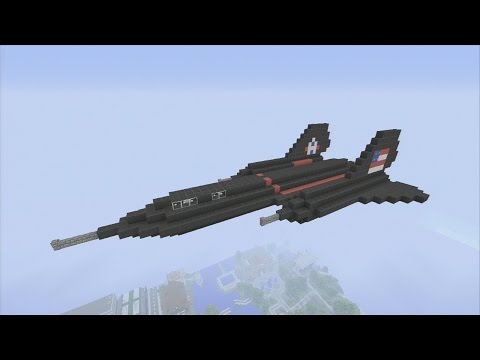 how to make a sr-71 blackbird in minecraft
