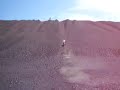 KLX250S climbin a steepass coal pile